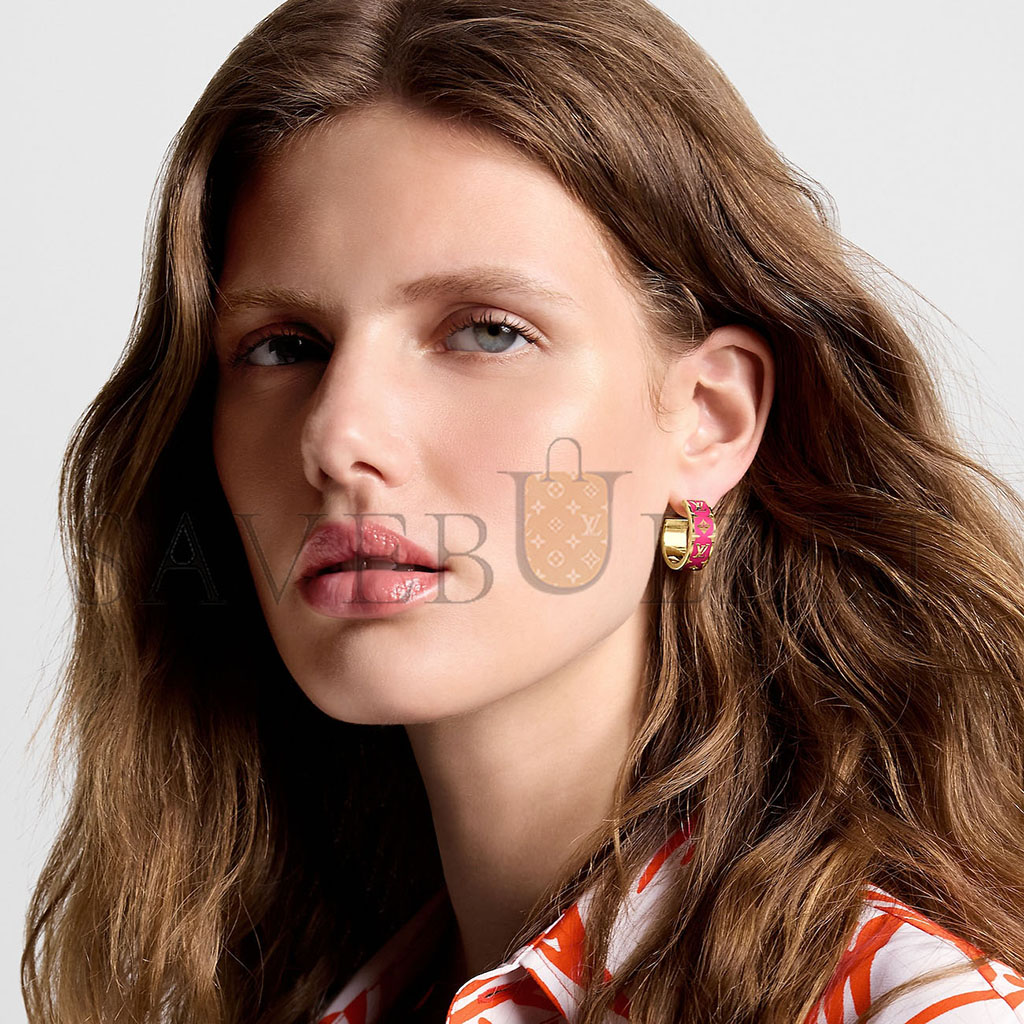 l**is V*t*n nanogram enamel earrings m01068